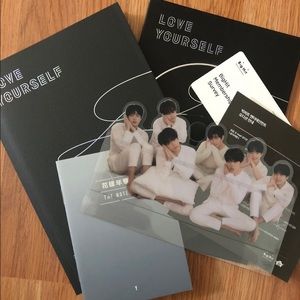 BTS love yourself tear version Y album and BE essential album